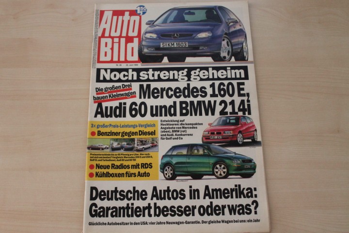 Deckblatt Auto Bild (26/1992)